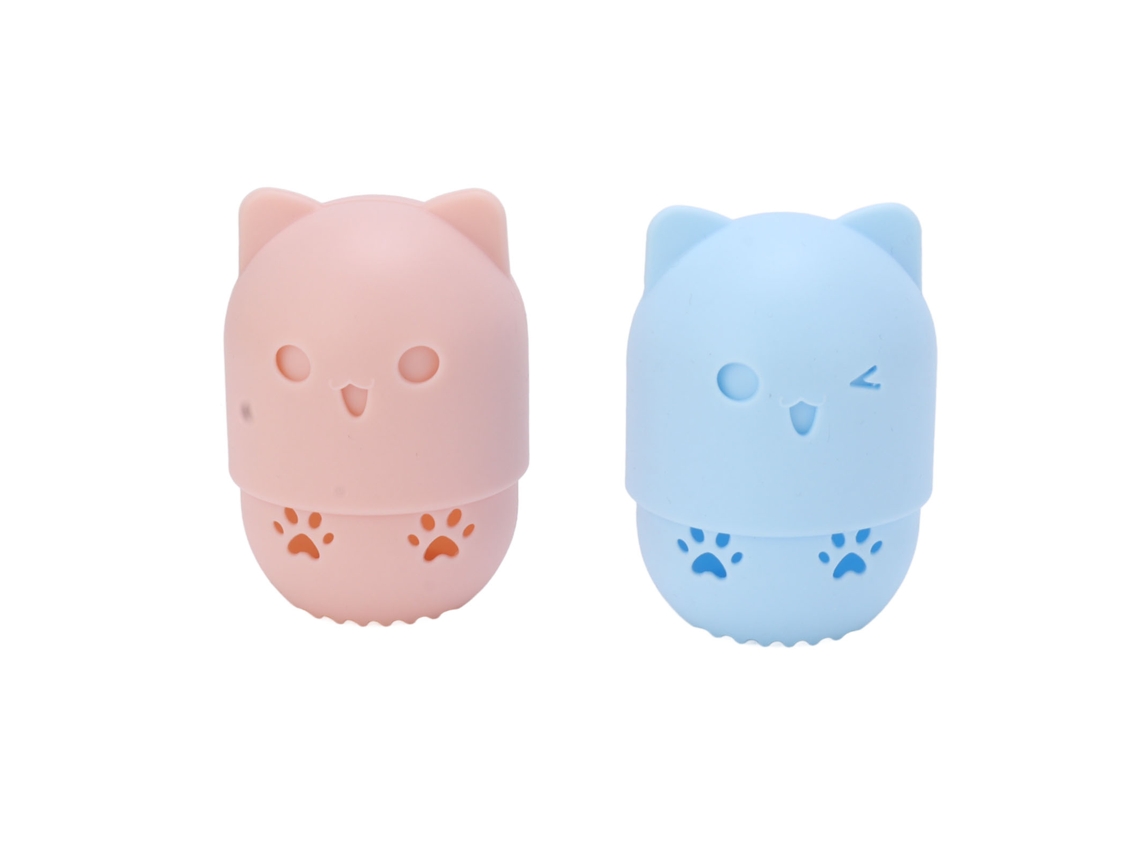 Bonito Suporte Para Esponja De Maquiagem De Gato E Caixa De Viagem Other