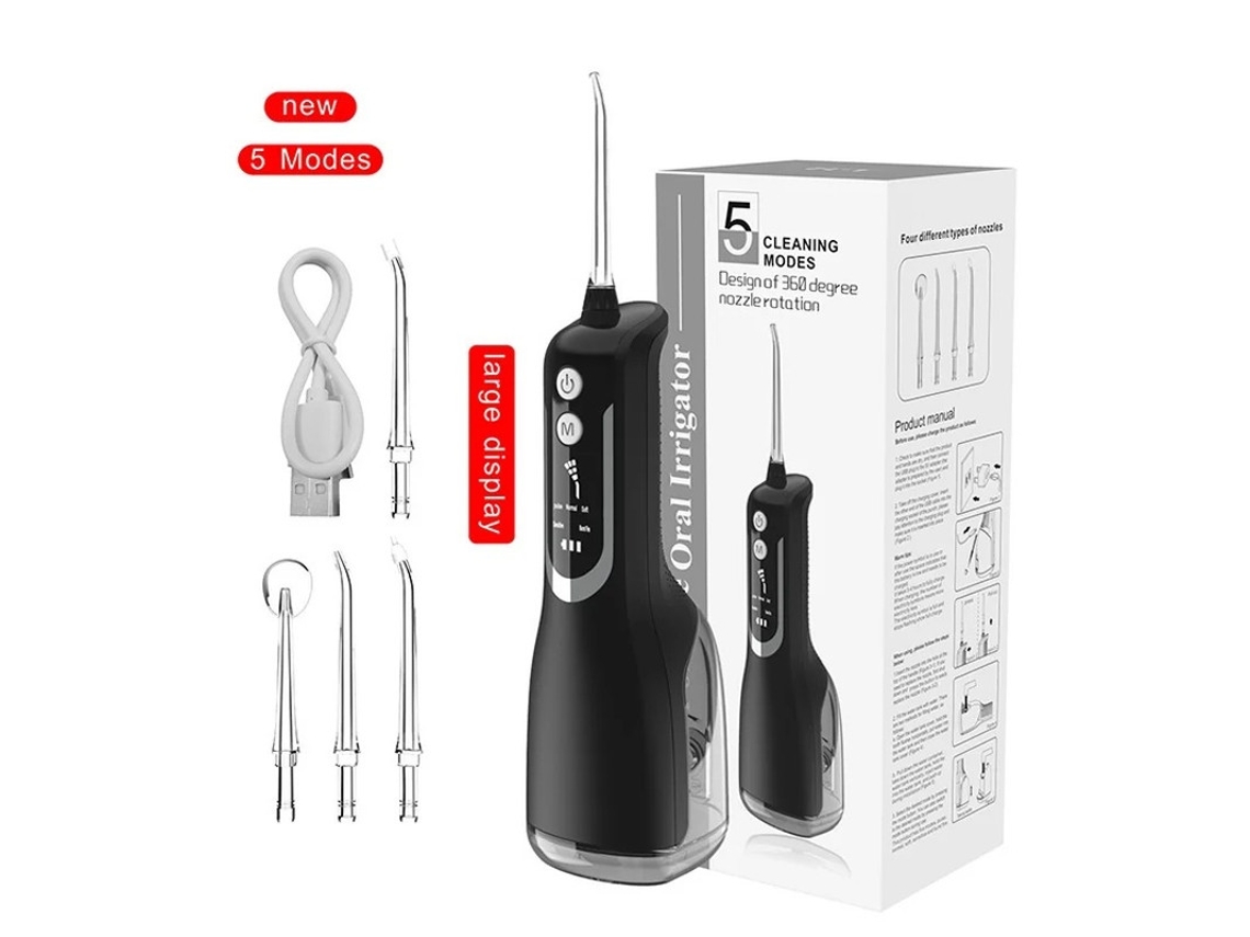 Irrigador Oral Portátil Yizhood L12 Preto