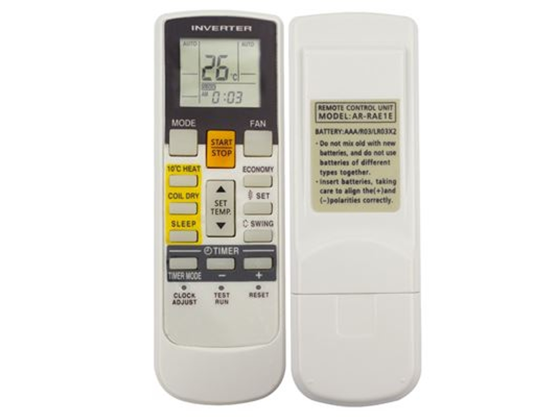 Comando Remoto Para Ar Condicionado Fujitsu General Modelo Ar Rae1e | Substituto Compatível Orysin