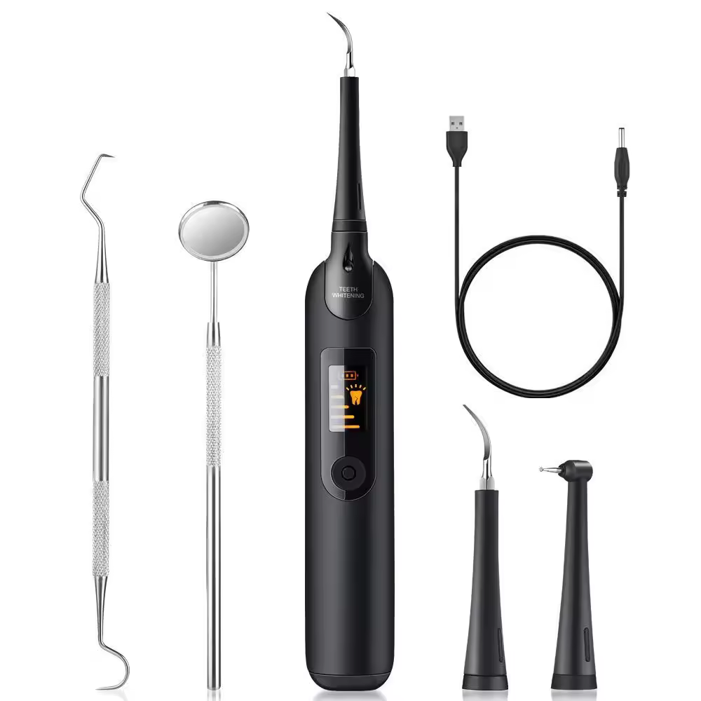 Kit Inovador De Limpeza Ultrassônica Dos Dentes, Higiene Bucal Profissional Para Sorrisos Mais Brilhantes