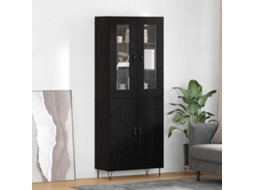 Vidaxl Buffê Carvalho Branco E Preto 69,5 X 34 X 180 Cm