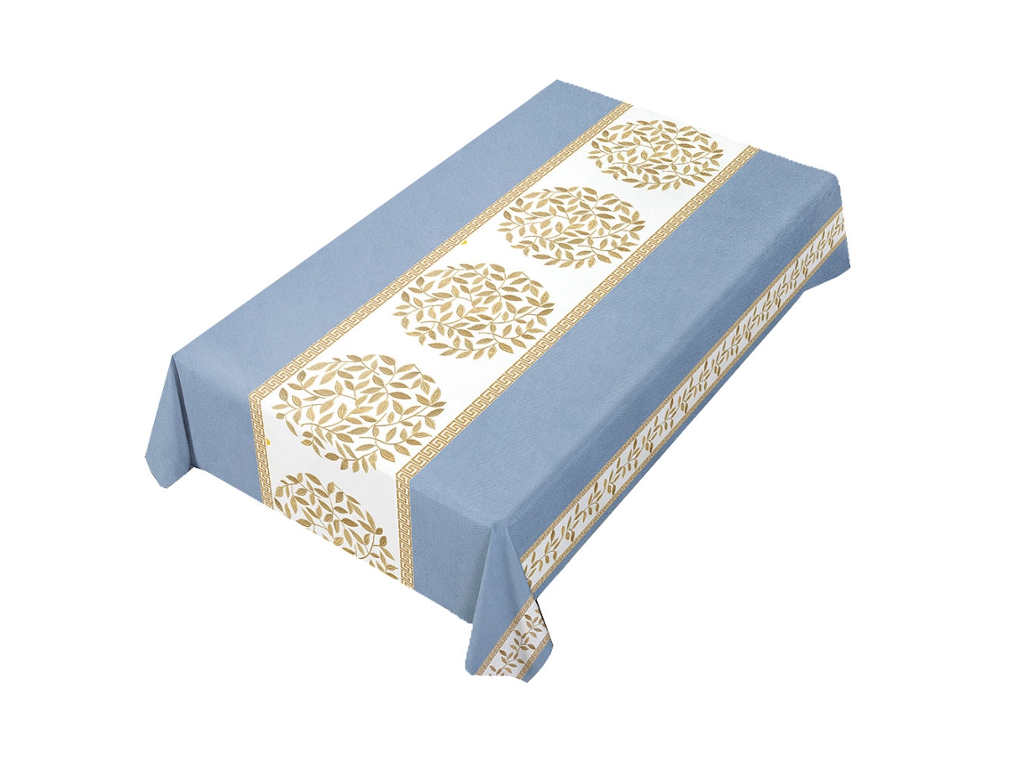 Toalha de Mesa de Pvc Estilo Pastoral Impermeável À Prova de Óleo Escaldante e Lavável Cinza