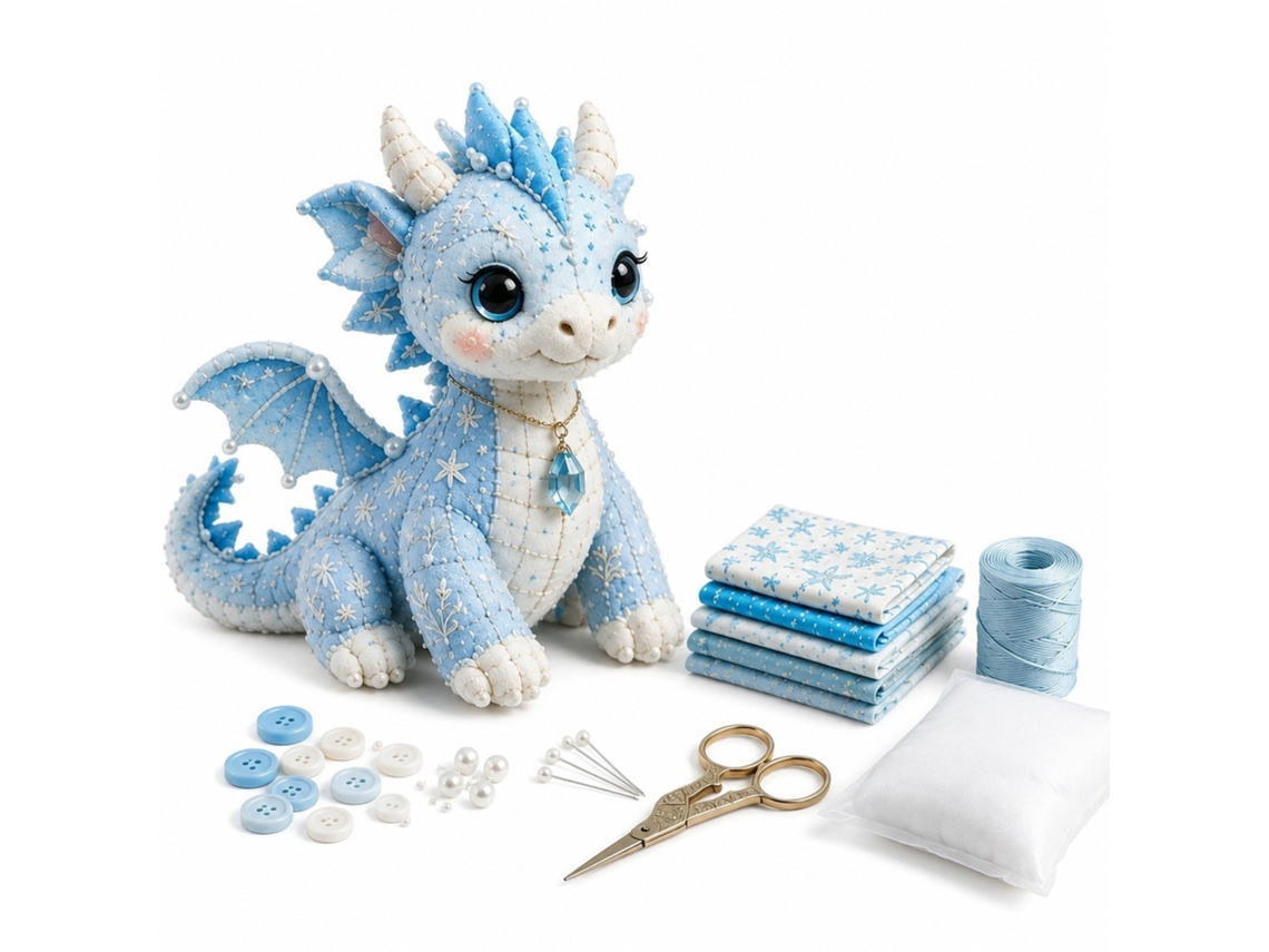 Kit De Costura E Patchwork (dragão Do Oceano - Modelo 44)