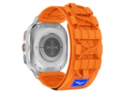 Bracelete para Samsung Galaxy Watch Ultra 47mm laranja prateada XIAOMOYU