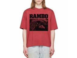 Rockinstone Rambo Movie Marine Heather Red Adult T-shirt Size:xxl