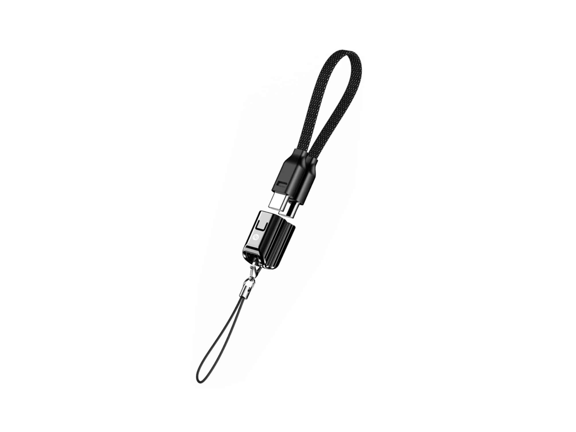 S 140 Cabo Usb c para Usb c 60w 15 Cm com Porta chaves NOVOTECK