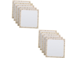 2 peças, 5 páginas de caderno com marcadores, fichas, índice, bloco de notas, marcadores de página, Nookbook, cartões pequenos