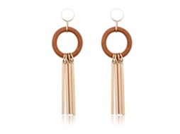 Brincos Pendentes Com Pietre Strass E Tassel