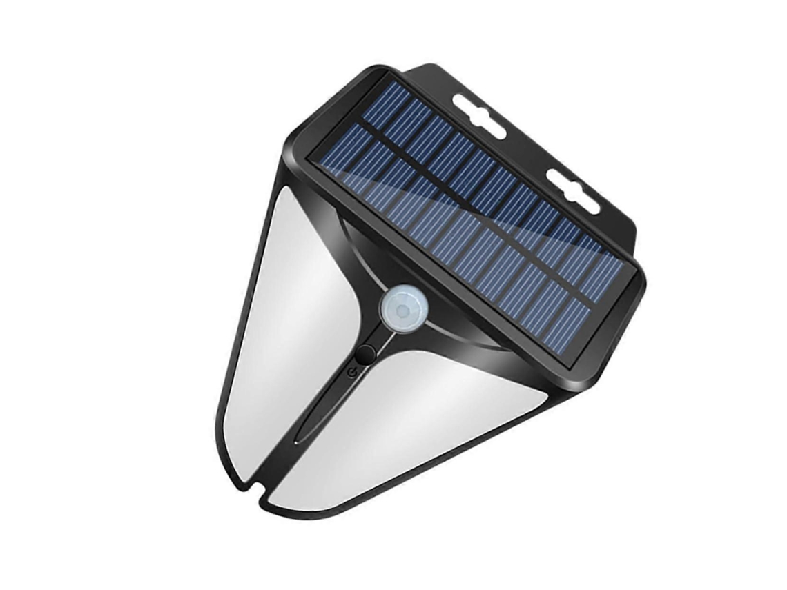 Luz De Alarme Solar Com Sensor De Movimento Pir, Economia De Energia, Energia Solar, Preta Olysi Shop