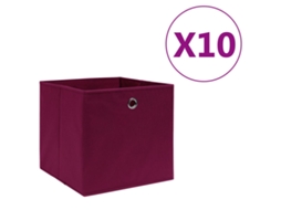 Storage Box, Storage Boxes Vidaxl Vermelho Tecido (n/a)