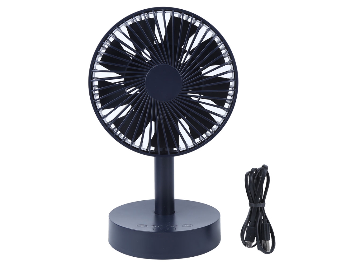 Ventilador Mini USB Silencioso, Cabeça Giratória 90°, Mesa, Casa, Escritório S/MARCA