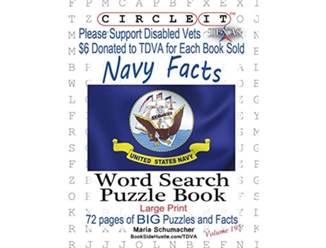 Livro Circle It United States Navy Facts Word Search Puzzle Book de Lowry Global Media LLC Maria Schumacher Mark Schumacher (Inglês)