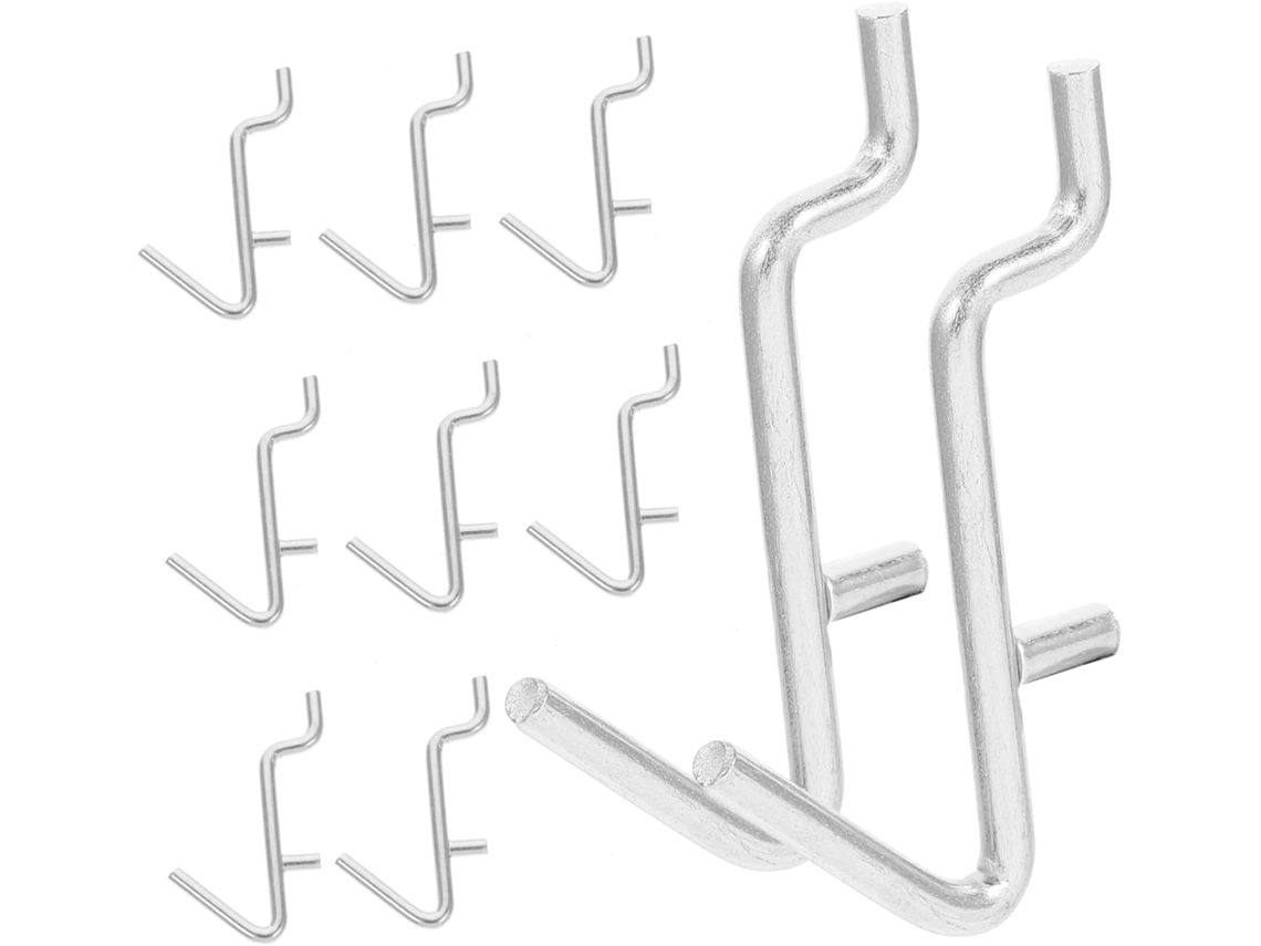 Conjunto De 20 Ganchos Metal Resistentes E Duráveis Para Organização Q