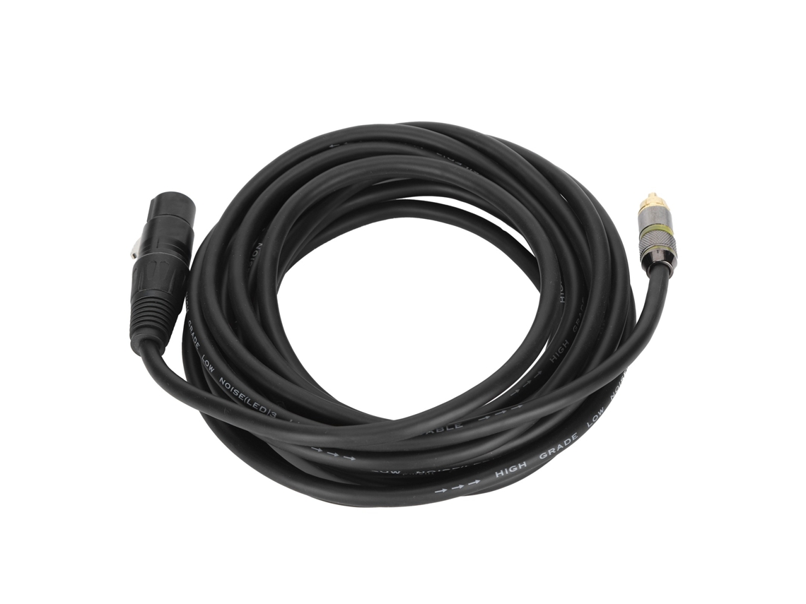 Aetheria cabo de Microfone Xlr Fêmea para Rca Macho 5m/16ft com Blindagem Dupla e Cobre Sem Oxigênio Jd6059
