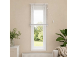 Vidaxl Cortina Veneziana Branco 65 X 130 Cm 35 Mm