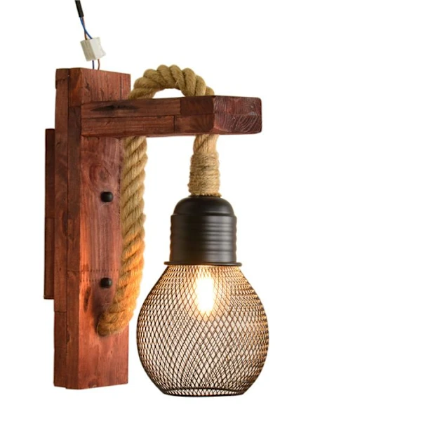 Luminárias Decorativas Retro em Cordão Cânhamo BRILVIBERA