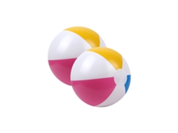Bola de Praia, Brinquedo de Banho (40 Cm, Bola em Quatro Cores) AQUAFORGE (2 Unidades)