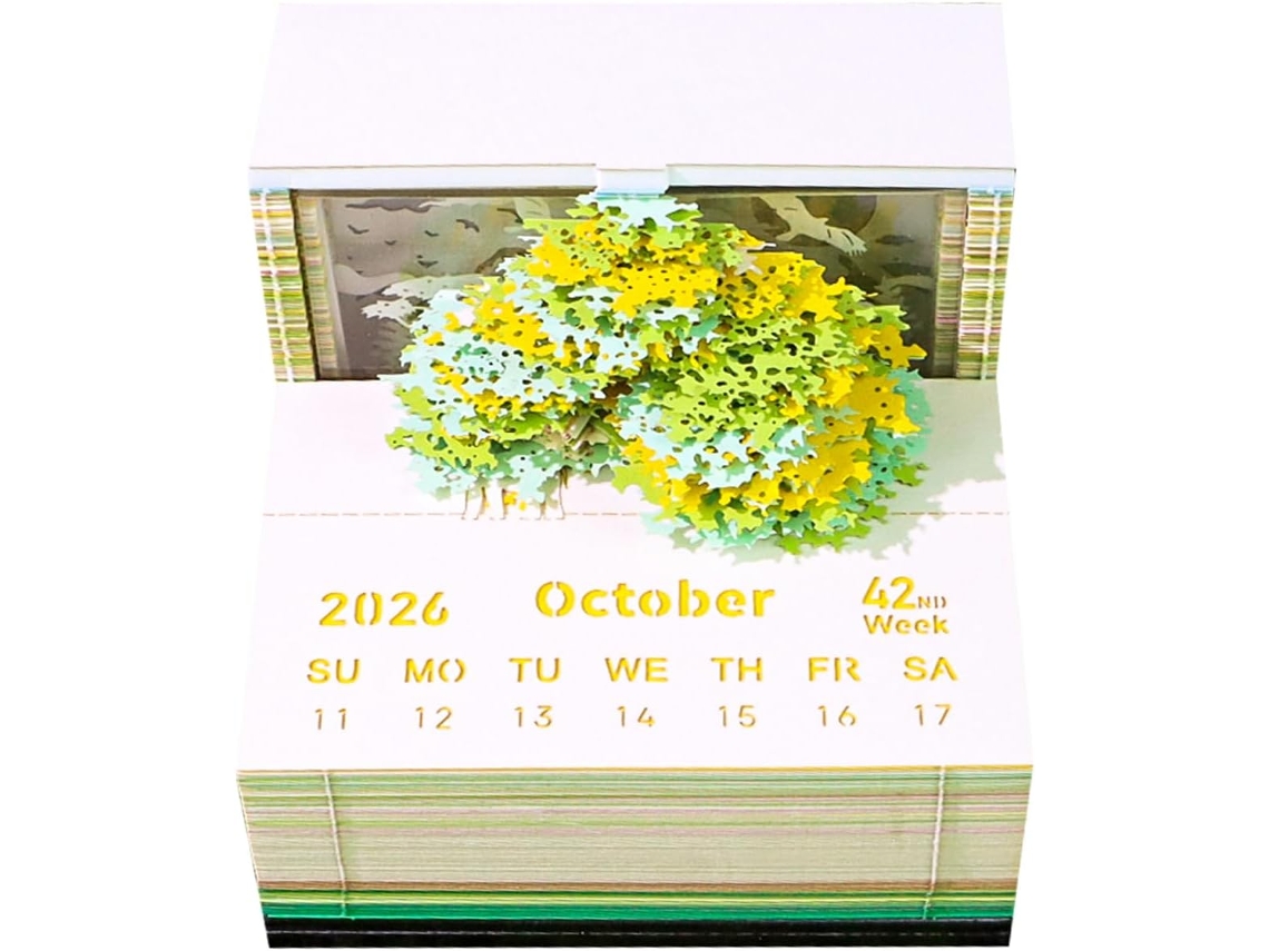 Calendário Recarregável de 2026 com Iluminação Led Suave e Luzes Integradas. SFUSHOS