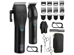 C12 Conjunto Profissional De Aparador De Cabelo E Aparador De Barba Sem Fio Para Homens Na Europa