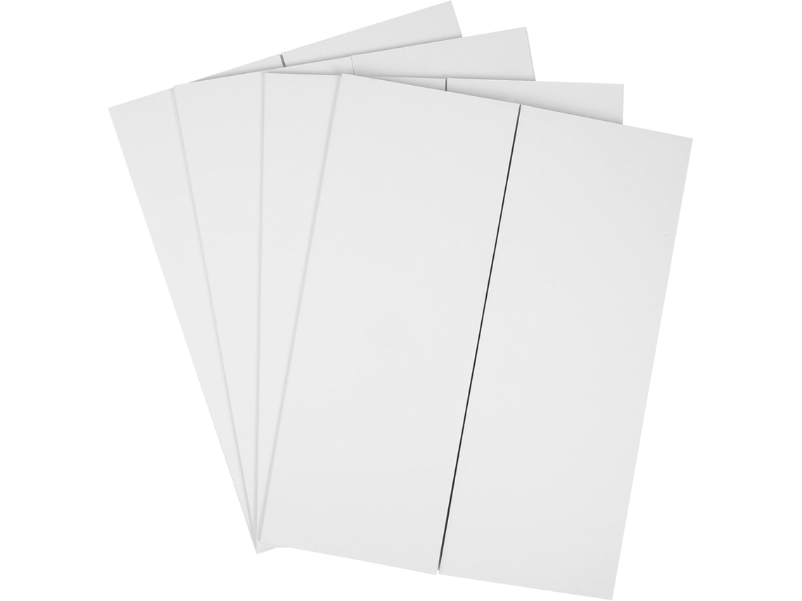 Conjunto de 4 Stobaza Painéis Apresentação Dobráveis em Três Partes, Tamanho Médio , Papelão Ondul (65 X 42 Cm)