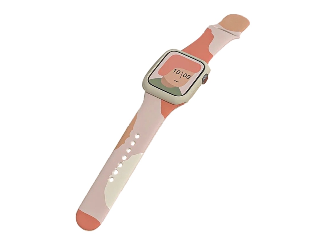 Cinto de silicone para Apple Watch Series 6/7 EOOCOO (cor Morandi)
