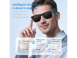 Óculos Inteligente Bluetooth Senbono A01,branco E Anti Luz Azul,com Bluetooth 5.3,tradução De Mais De 100 Idiomas,com Ai E Ruído Mdug