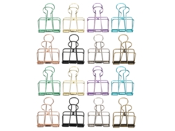 Pinzas de Enlace de Trasera Larga Multicolor Con Encaje Hueco para Oficina Herramienta Decorativa Clip de Papel M