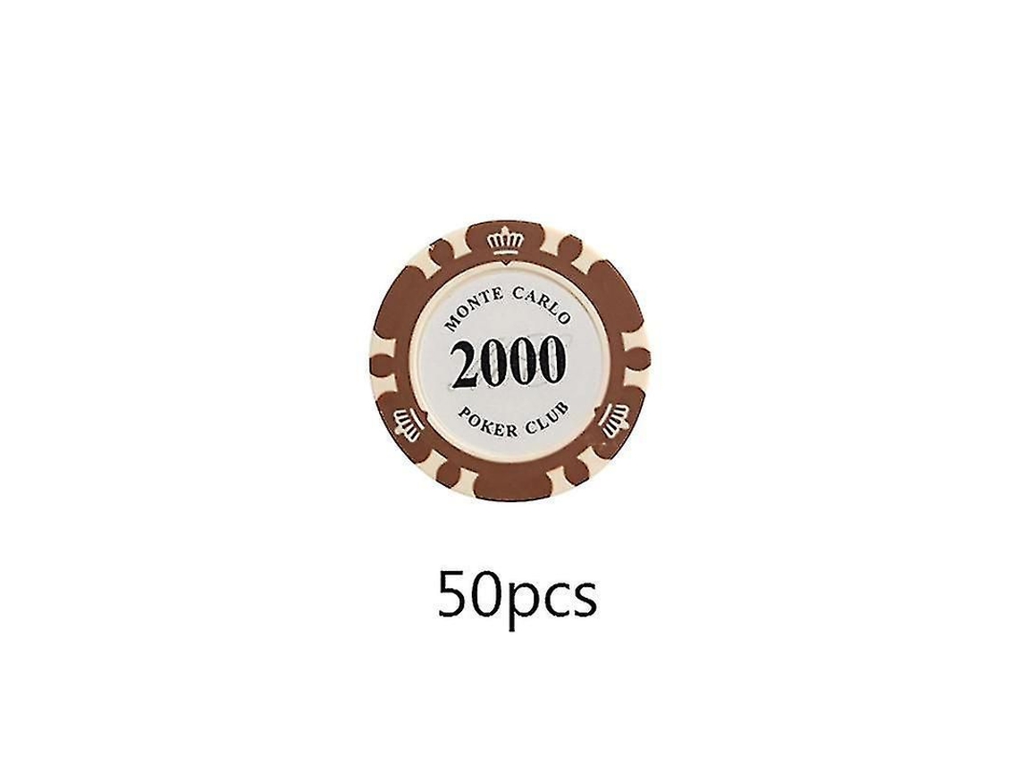 2026 50 Peças/conjunto Fichas de Poker de Argila 14 Cores Valor Facial 14g 40mm Casino Baccarat Texas Hold'em Varejo