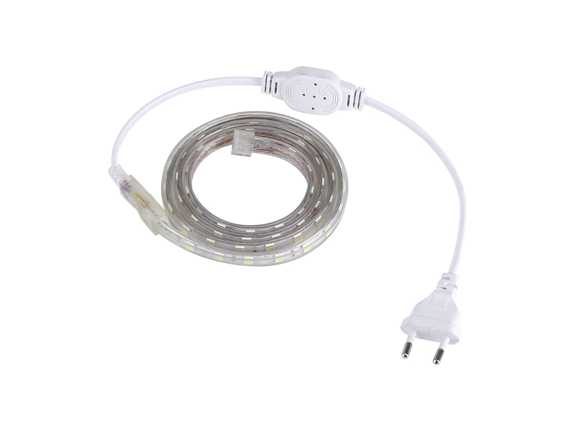Rebe-tira Led Smd 5050 Impermeável 60 Led/m Cinta Flexível Luz De Corda 1 Metro Branco