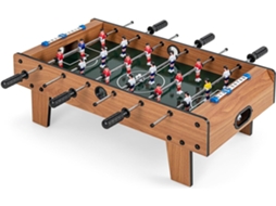 Mesa de Matraquilhos para Crianças Mesa de Matraquilhos de Madeira com Pegas Duradouras 2 Bolas de Futebol Marcador COSTWAY