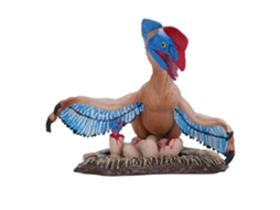 Brinquedo De Dinossauro Oviraptor Realista Modelo Lifelike Dino Figurine Para Crianças Azul