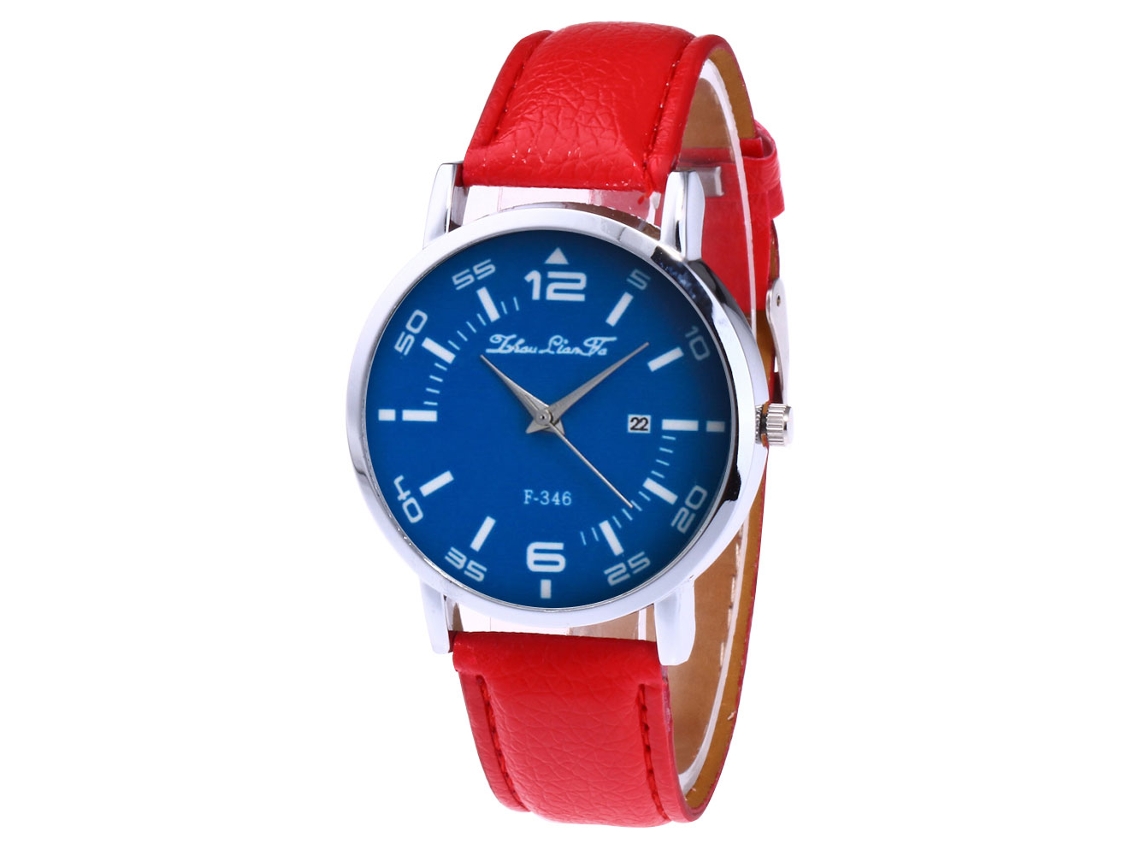 Relógio de Pulso Unissex com Display Analógico Dial Redondo Quartz Moda Zhoulianfa