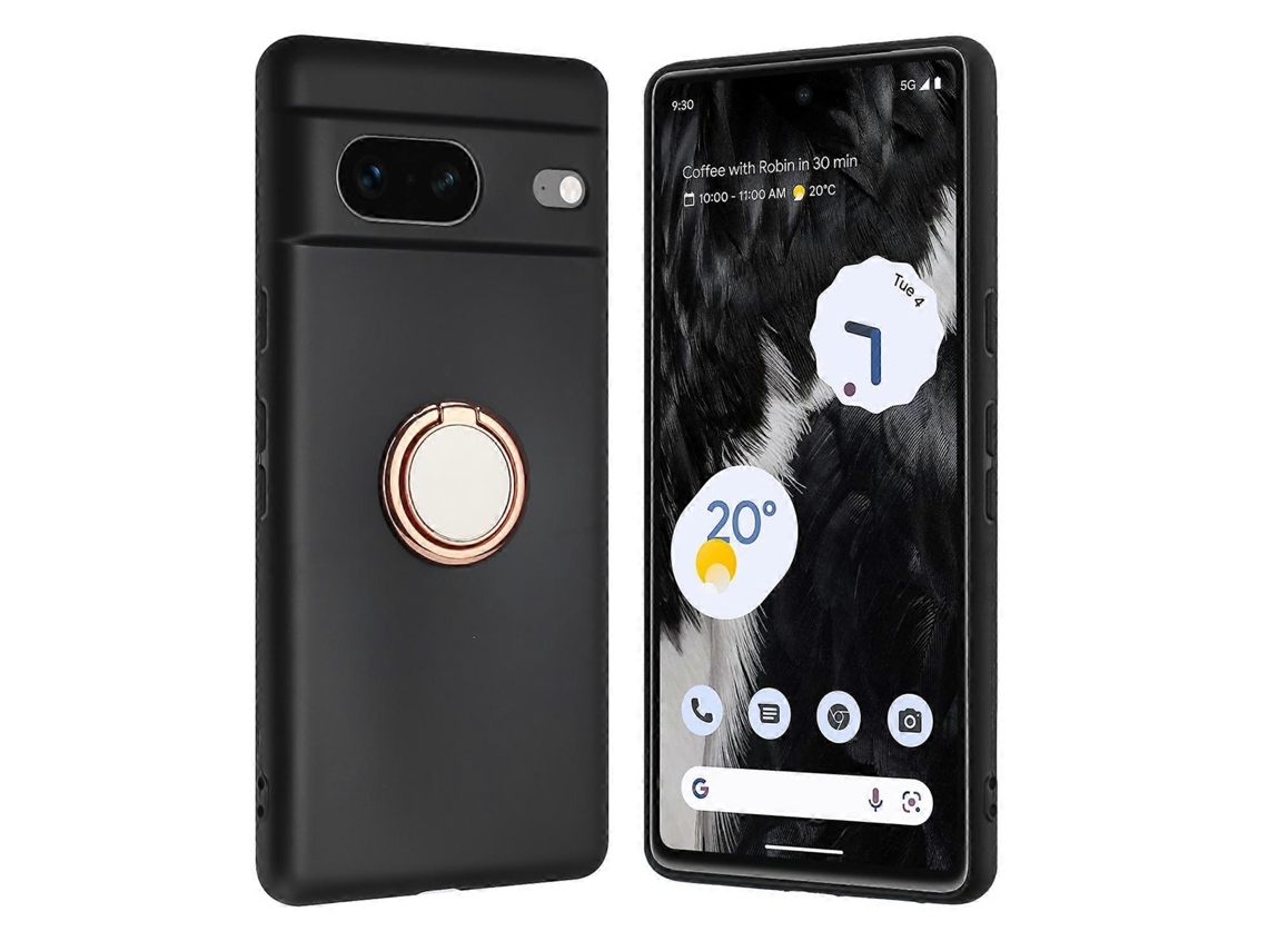 Capa De Celular Tpu Com Suporte De Anel Fosco