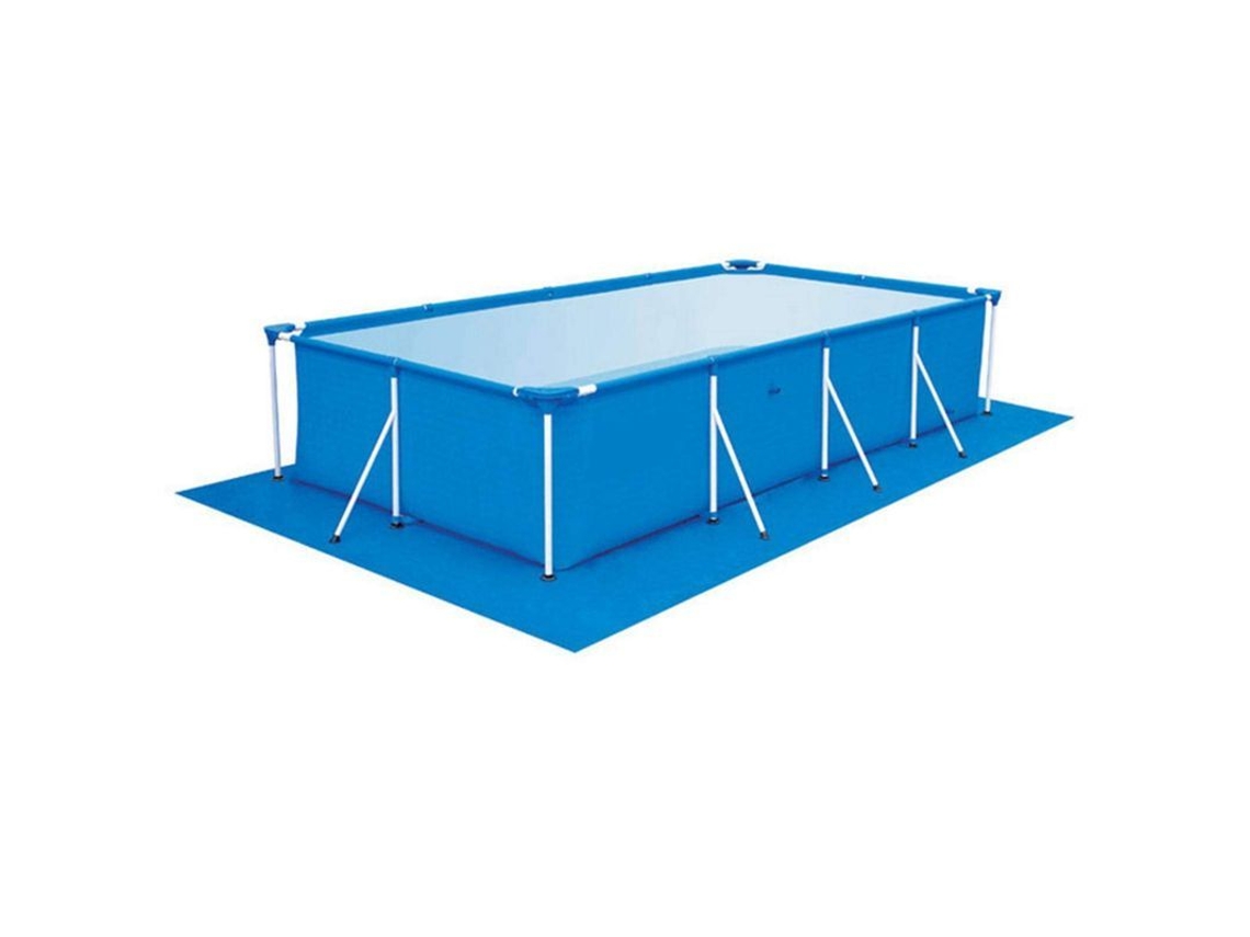 Manta para piscina retangular, protetor impermeável plegável de poliéster para piso de piscina inflável