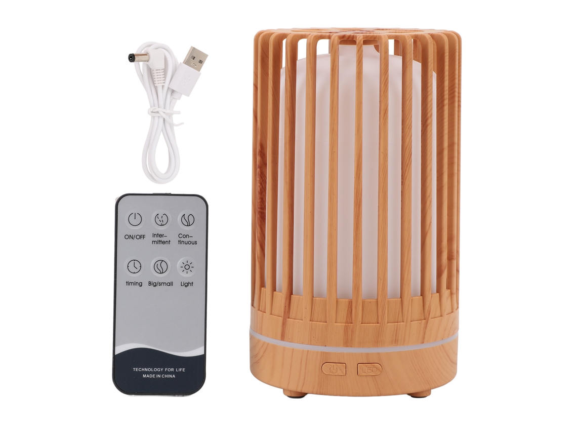 Umidificador Difusor de Óleos Essenciais 200ml Usb Luzes Coloridas Cage de Pássaro Bivolt