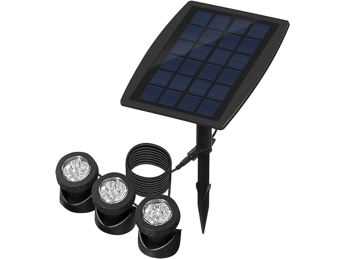 2026-luz De Estanque Solar Submersível Externa Regulável Com Mudança De Cor Led Rgb Impermeável Ip68