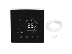 Laxiscreed Termostato Inteligente Com Controlo Remoto, App E Voz, Tela Touch Embutida, Design Tipo 86, Branco