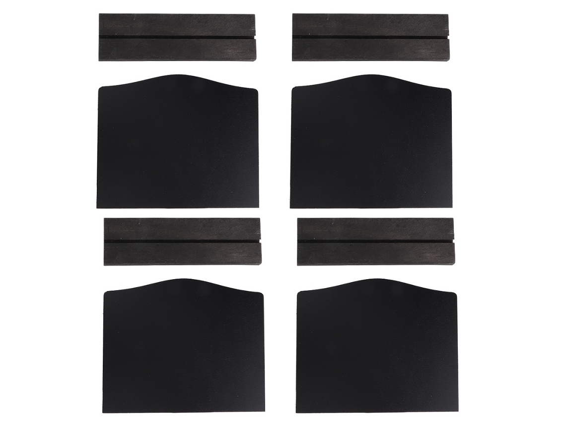 4pcs Mini Lousa Dupla Face de Madeira, Decorativa, Mesa, Casa, Bar, Hotel, Eventos, Natal | S/MARCA