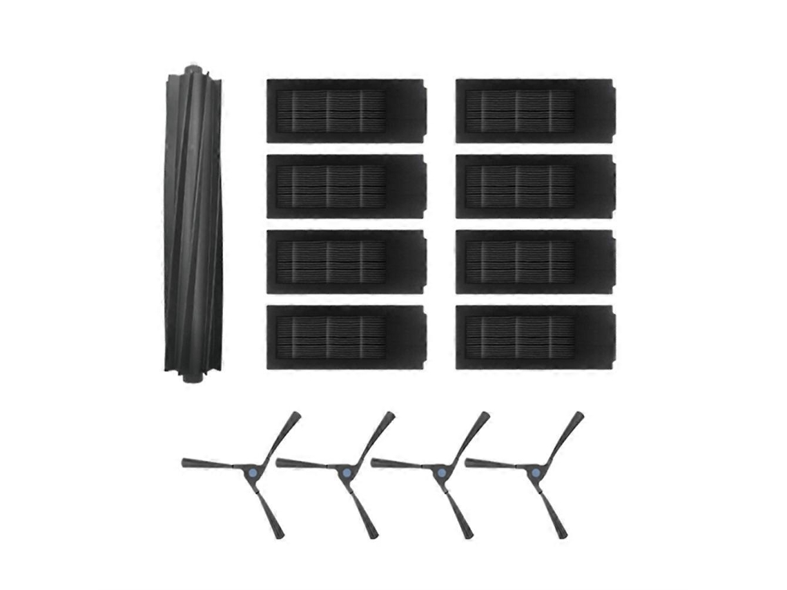 Escova Lateral Com Rolo E Filtro Para Aspirador Robô Ecovacs Deebot X2 Pro
