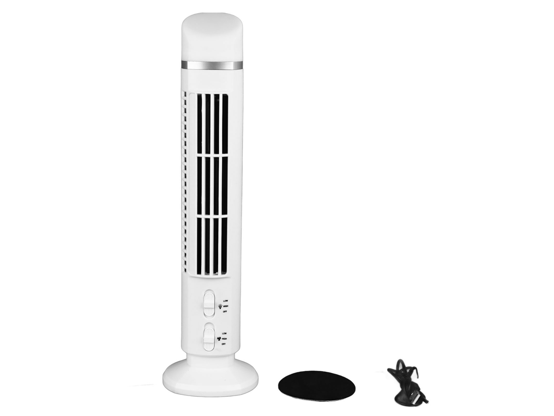Vents Torre Sem Lâmina Portátil Usb Mesa Luz Casa Quarto Escritório