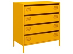 Sideboard, Sideboards Vidaxl Amarelo Metal (n/a)