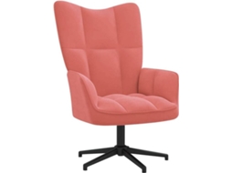 Relaxing Chair, Relaxing Chairs Vidaxl Cor-de-rosa Veludo