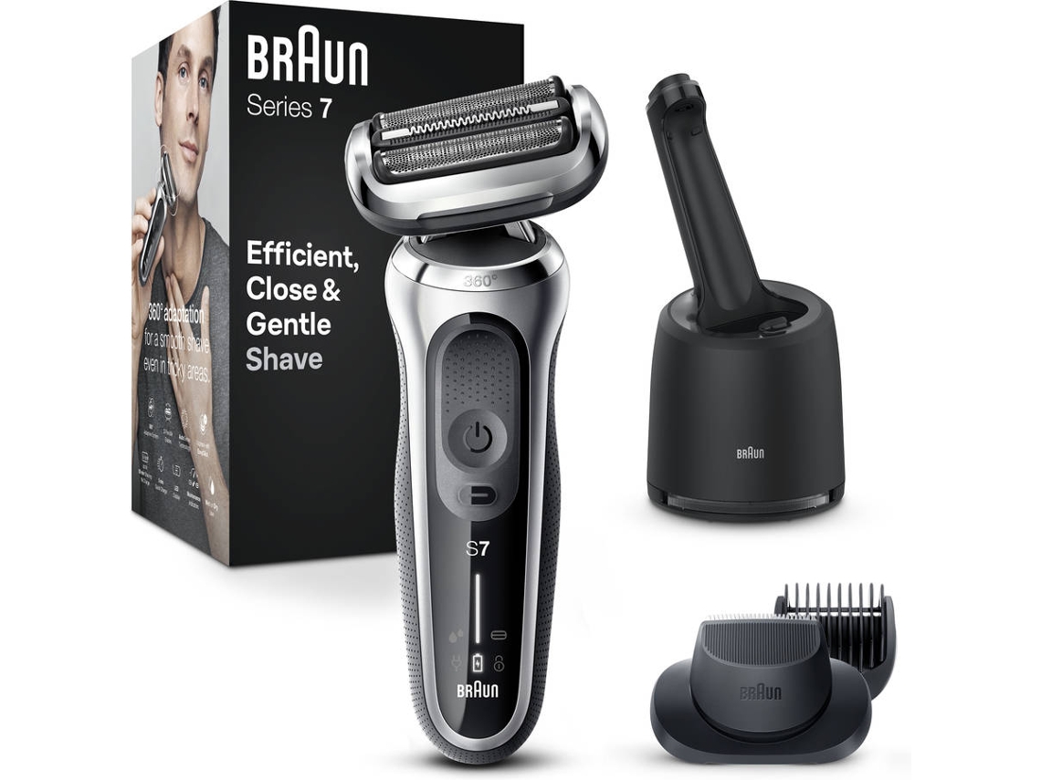 Máquina de Barbear BRAUN S7 71-S7500 CC Cinzento