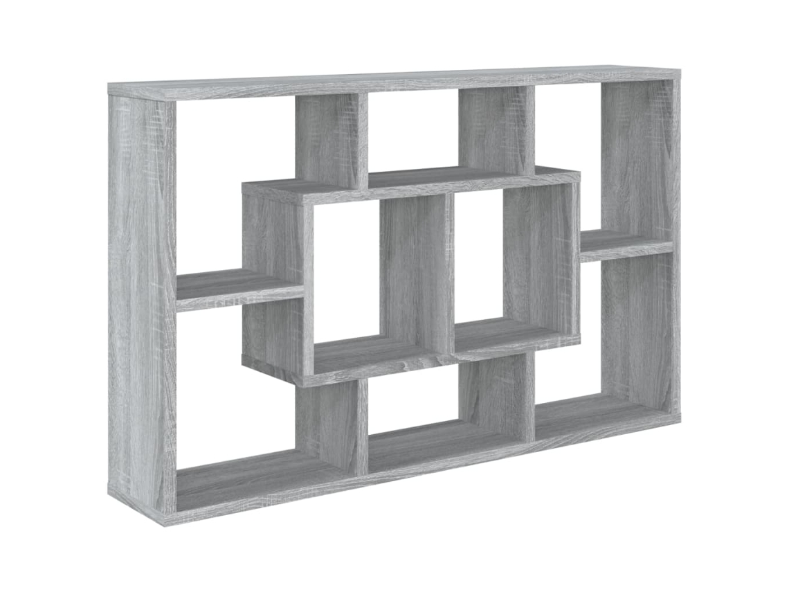 Wall Shelf, Wall Shelves Vidaxl Cinzeto Madeira Processada (n/a)