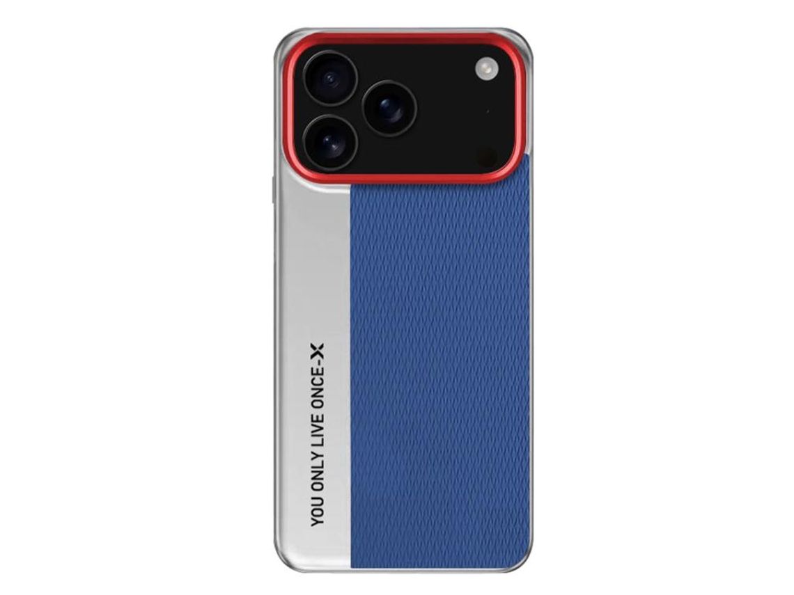 Capa Para Iphone 17 Pro Com Textura De Diamante - Couro E Pc
