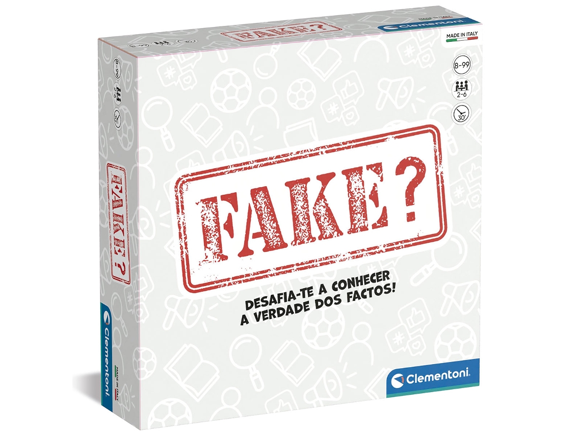 Jogo de Tabuleiro CLEMENTONI Fake? (Idade Mínima: 8 Anos - Dificuldade:  Intermédia)