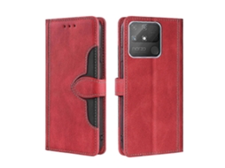 Capa De Couro Com Fivela Magnética Para Oppo Realme Narzo 50a Com Sensação De Pele E Chapéu De Palha