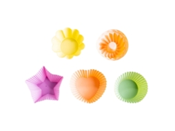 Formas De Silicone Antiaderentes Reutilizáveis Para Assar/formas Para Muffins Com Estojo De Armazenamento Zeuxo