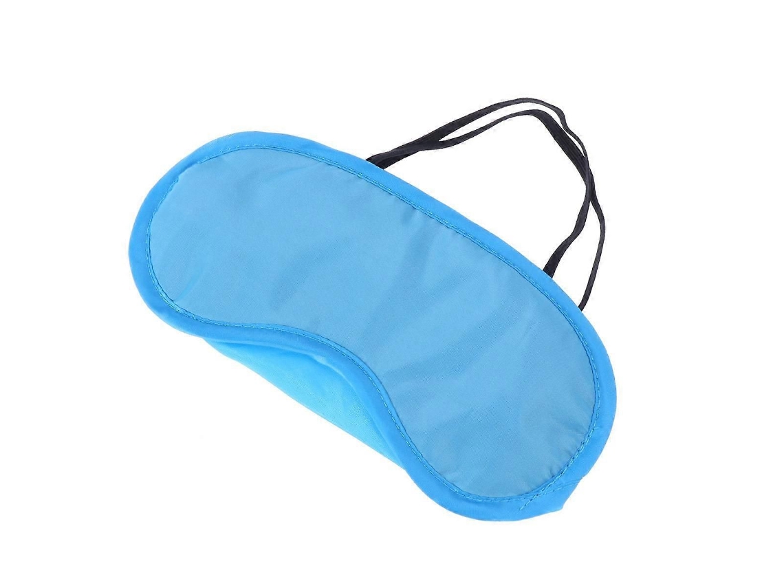 Máscara de Dormir Portátil com Bloqueio de Luz para Auxiliar no Sono e no Descanso, na Cor Azul. TAISHENGDA