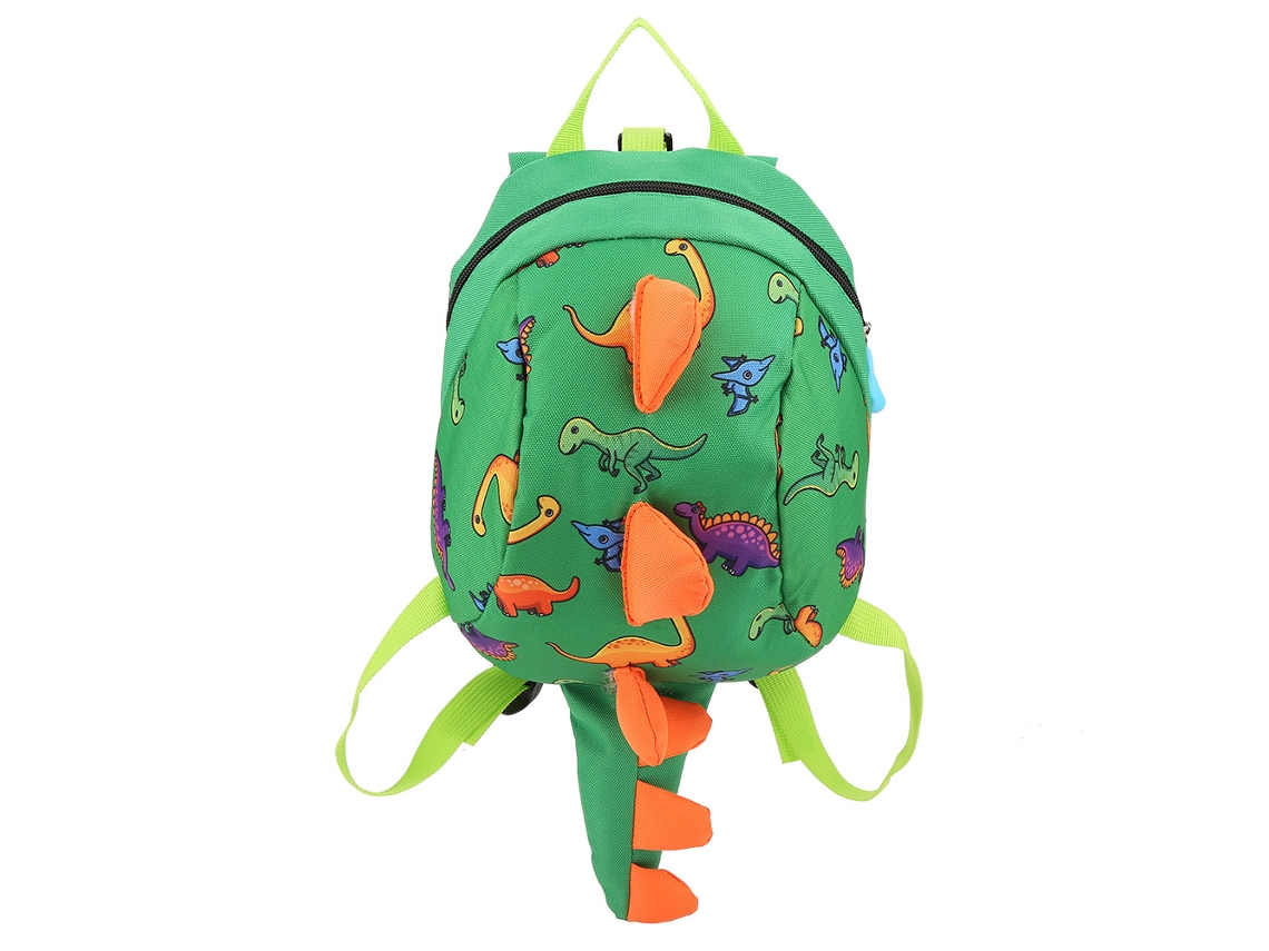 Mochila Dinossauro Infantil Cartoon Para Pré-escola Meninos Meninas Verde